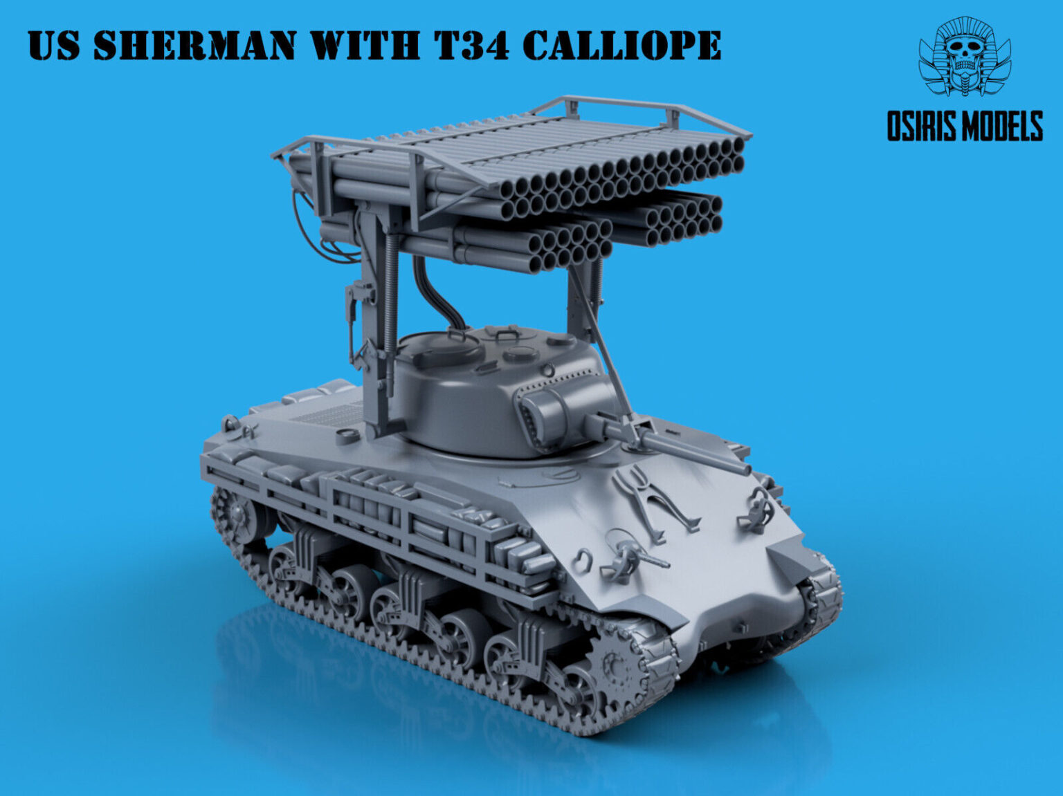 Sherman Tank Calliope Rockets US Sherman Tank with T34 Calliope - Supply Line Studio's